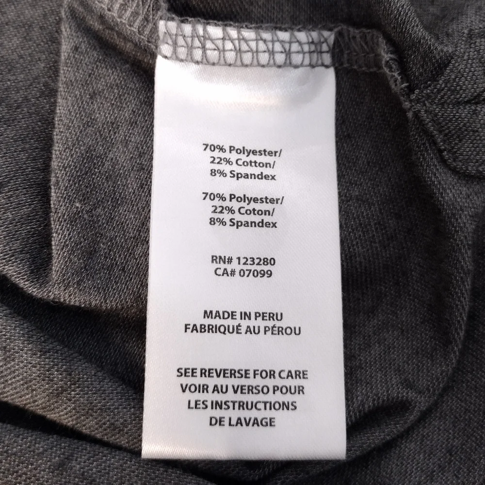 Travis Mathew Men's Gray Comfort Fit Athletic Golf Polo Short Sleeve Shirt Sz L